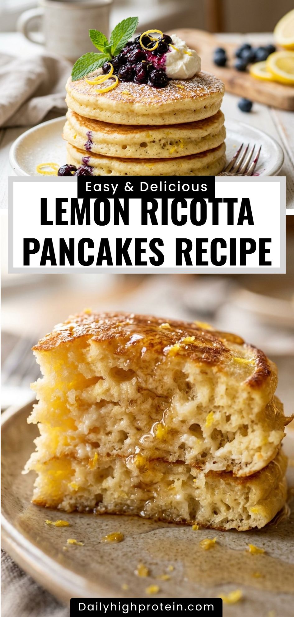 Lemon Ricotta Pancakes Recipe