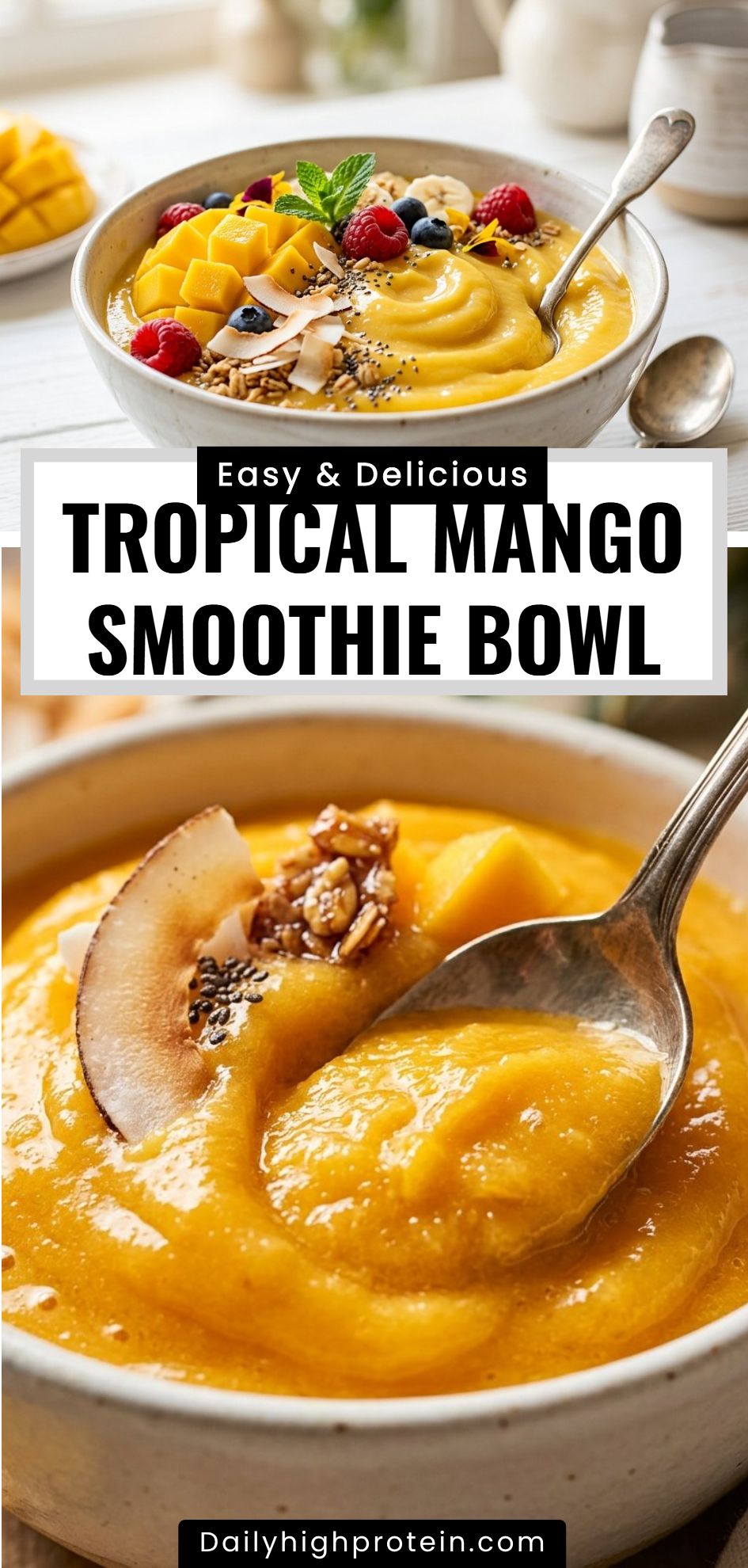 Tropical Mango Smoothie Bowl