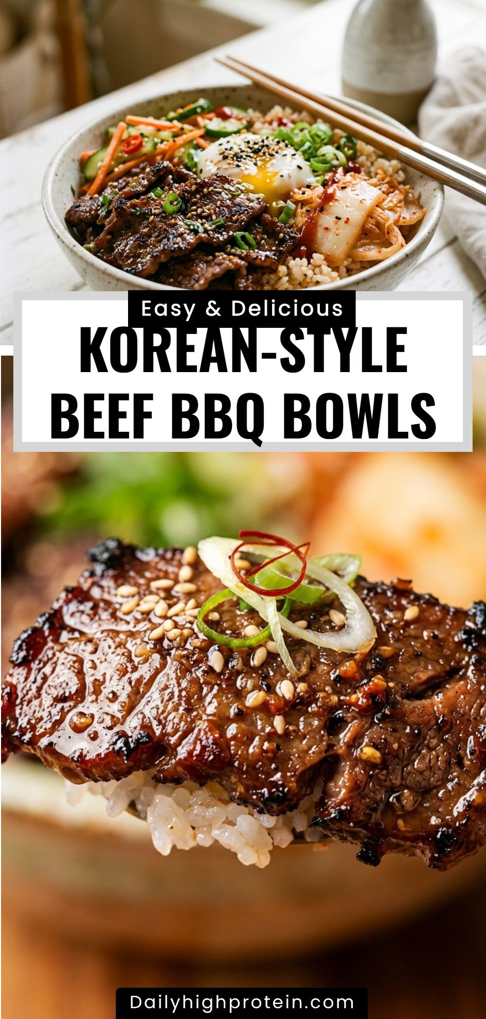Korean Style Beef Bbq Bowls