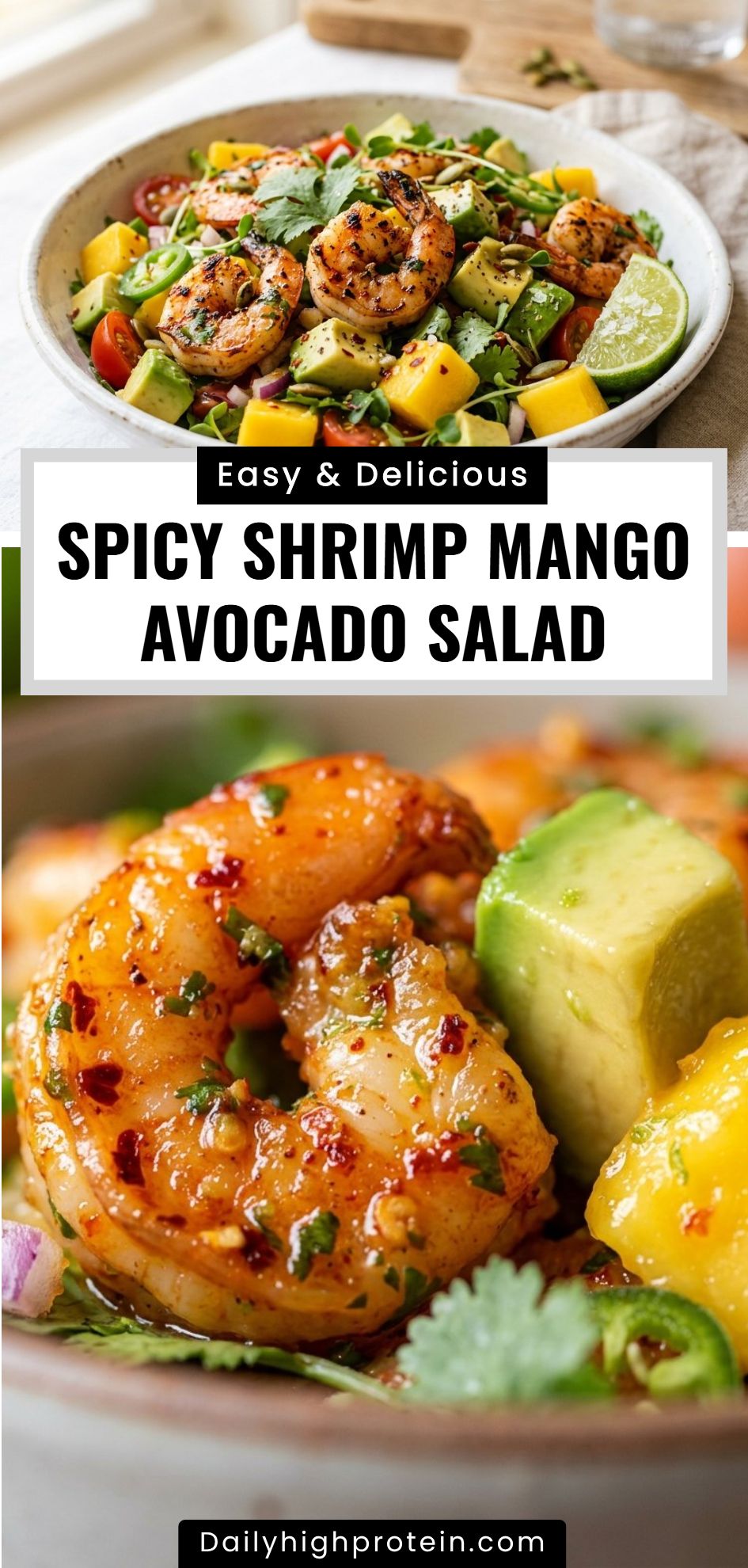 Spicy Shrimp Mango Avocado Salad