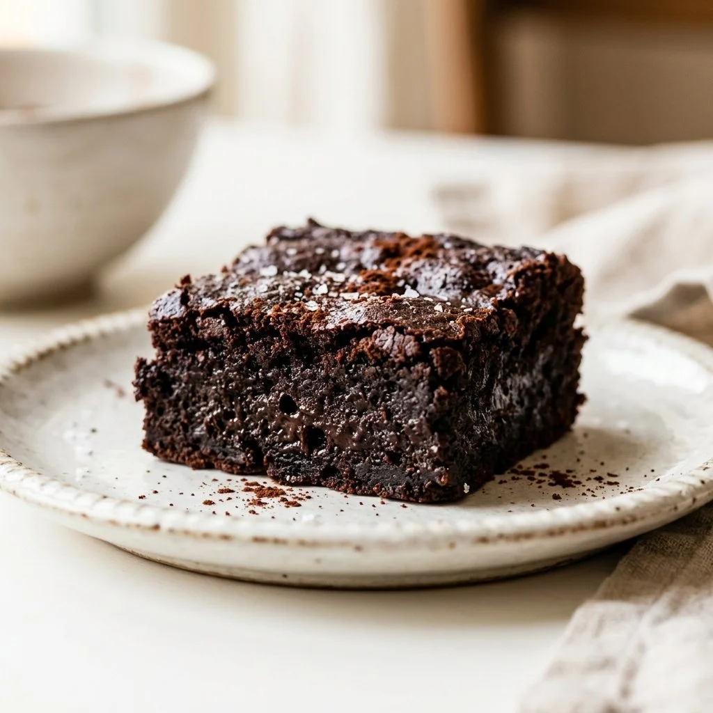 Fudgy Flourless Avocado Chocolate Brownies Recipe