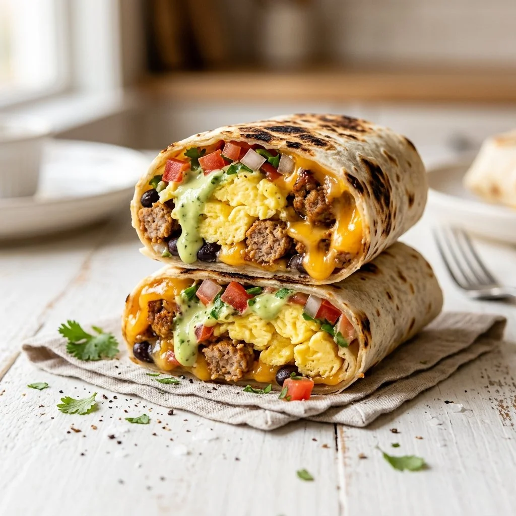 High-Protein Breakfast Burritos for Meal Prep