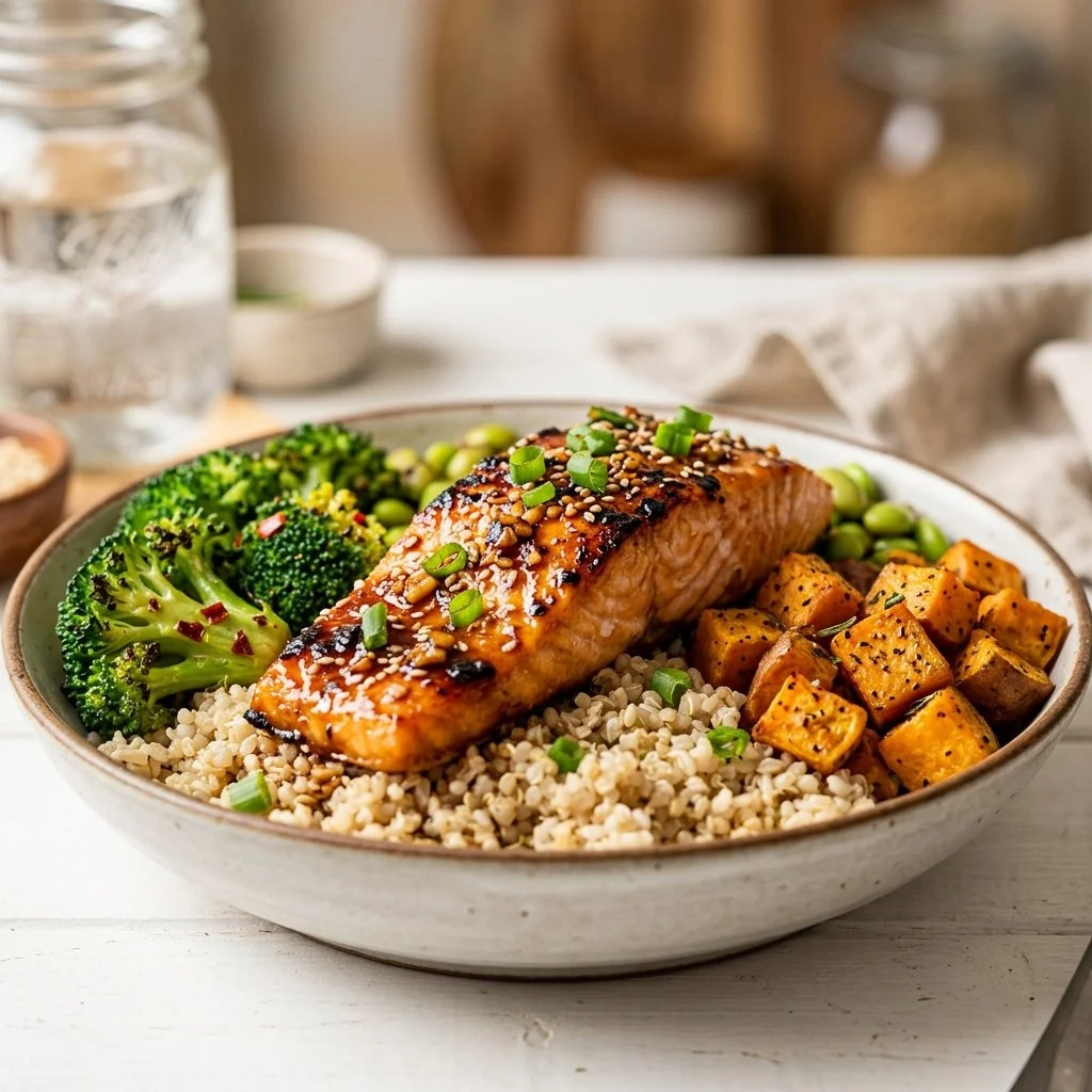 Honey Garlic Salmon for Meal Prep Bowls