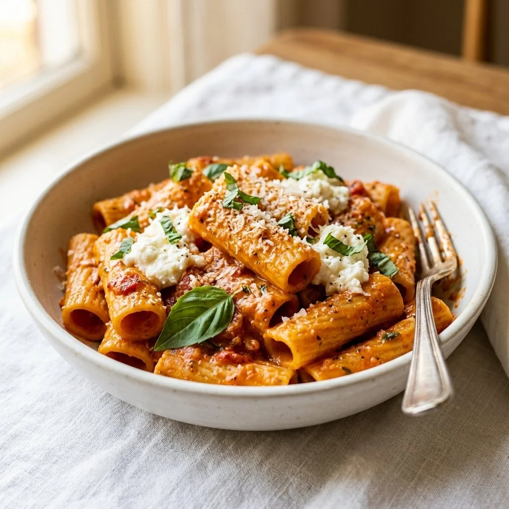 Protein-Packed Creamy Tomato Pasta