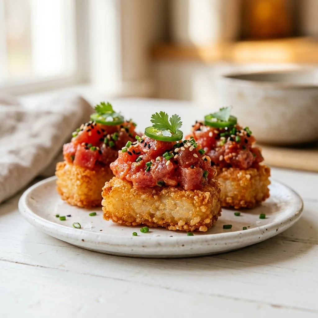 Spicy Tuna Crispy Rice Bites Recipe