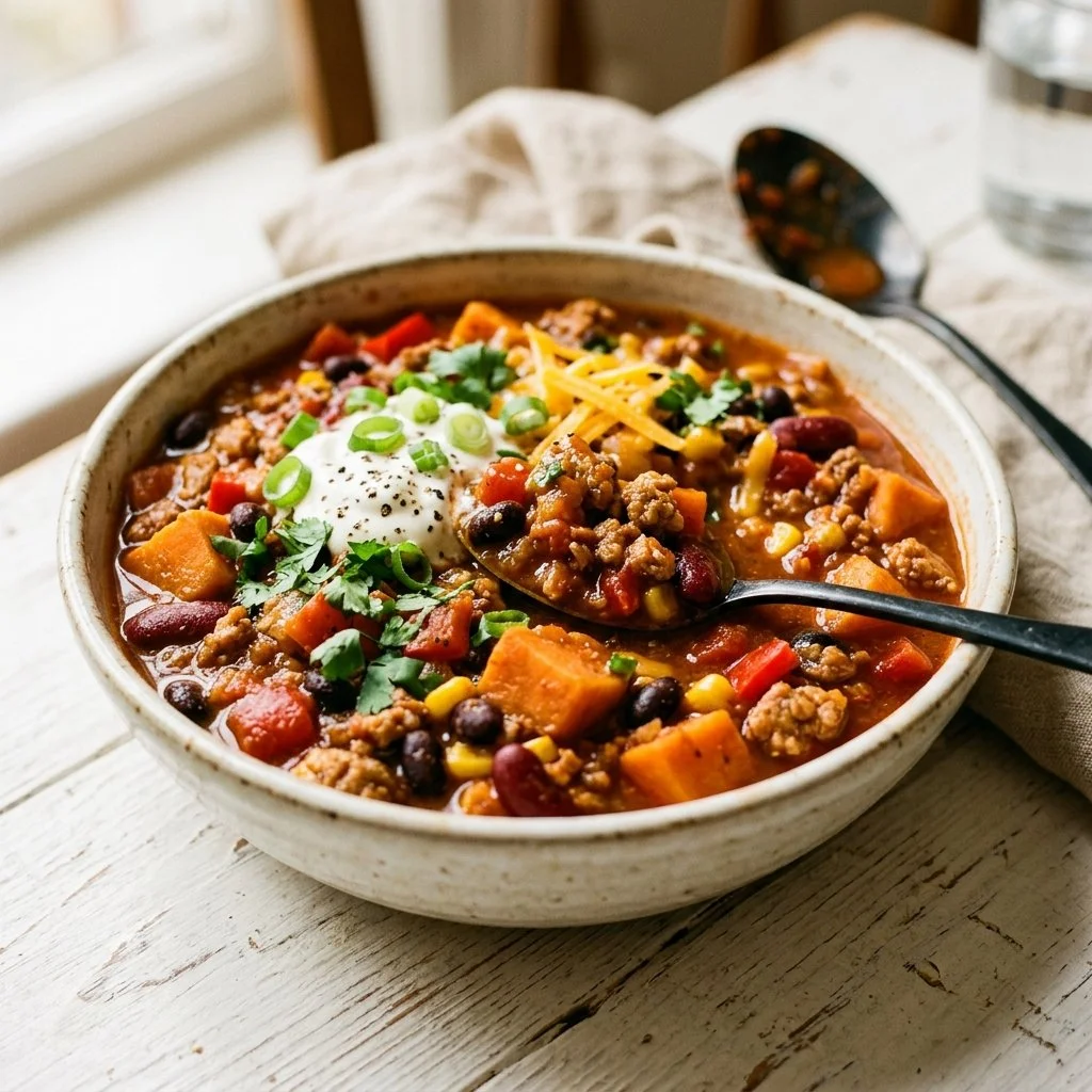 Sweet Potato and Turkey Chili