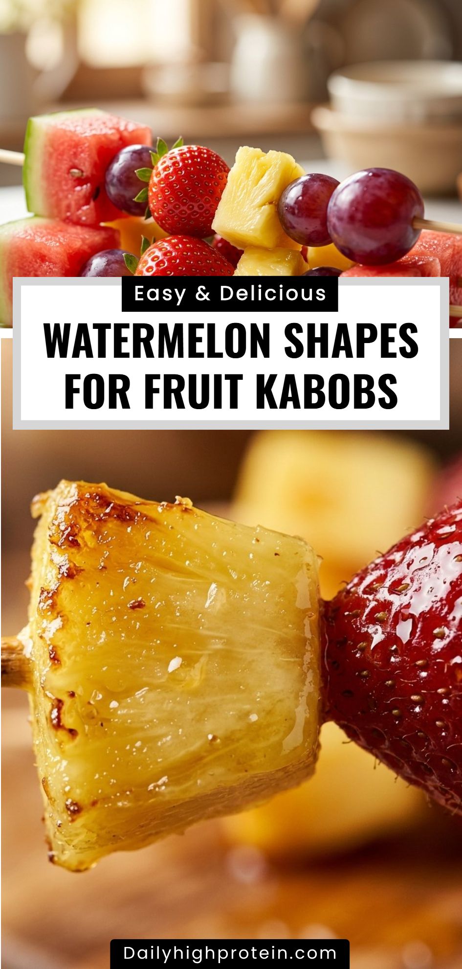 Watermelon Shapes For Fruit Kabobs