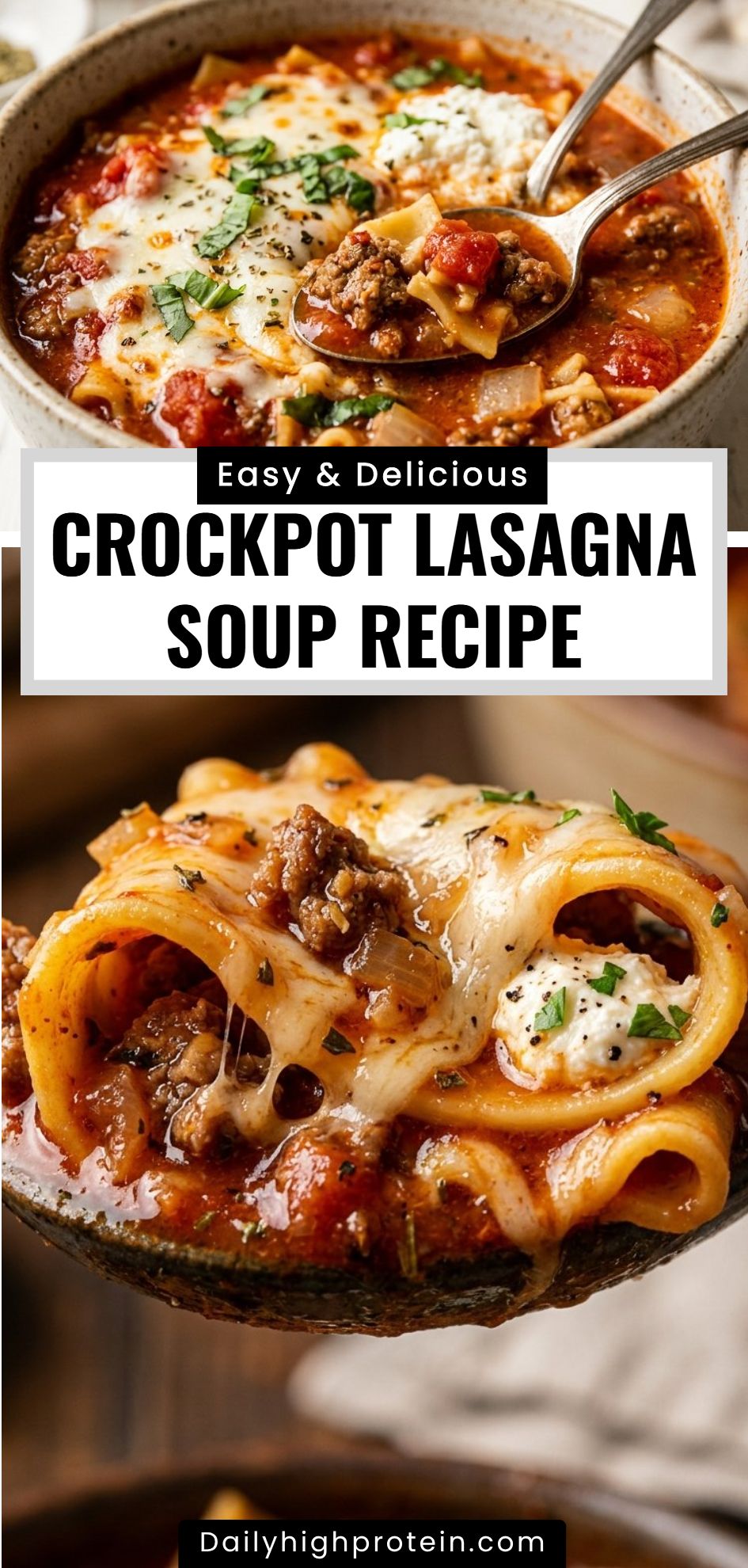 Crockpot Lasagna Soup Recipe