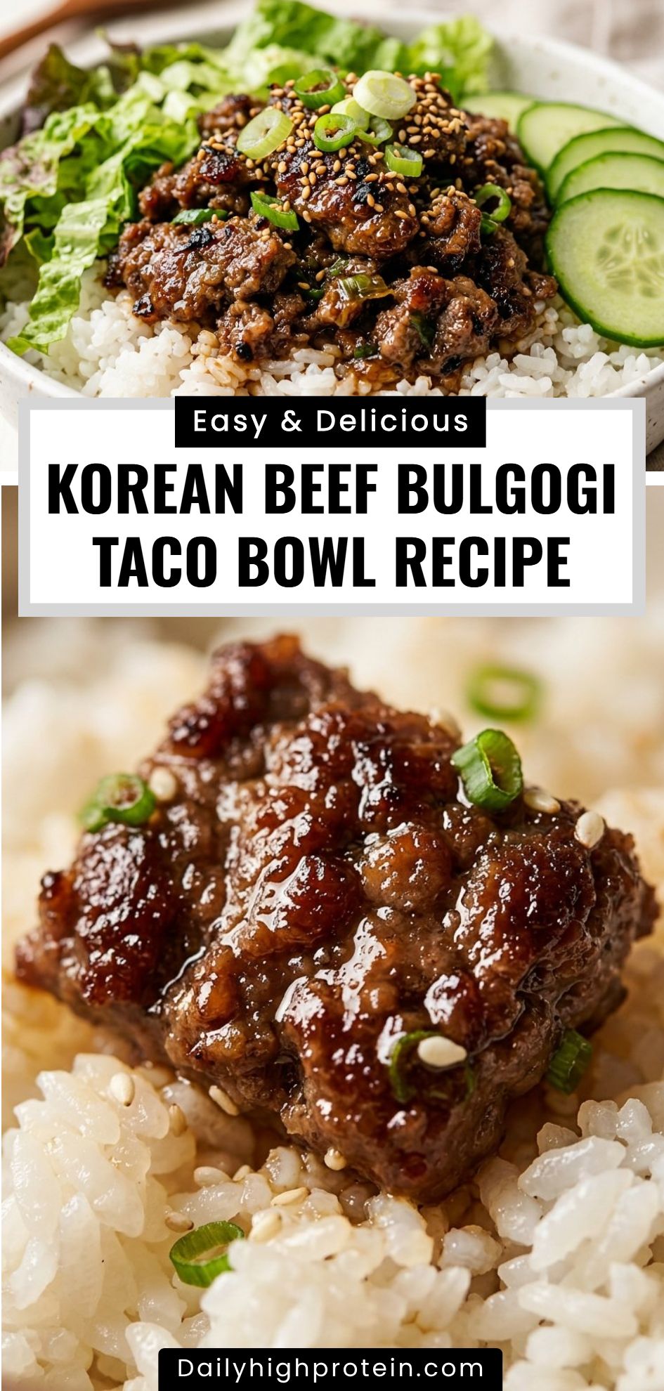 Beef Bulgogi Taco Bowl Recipe