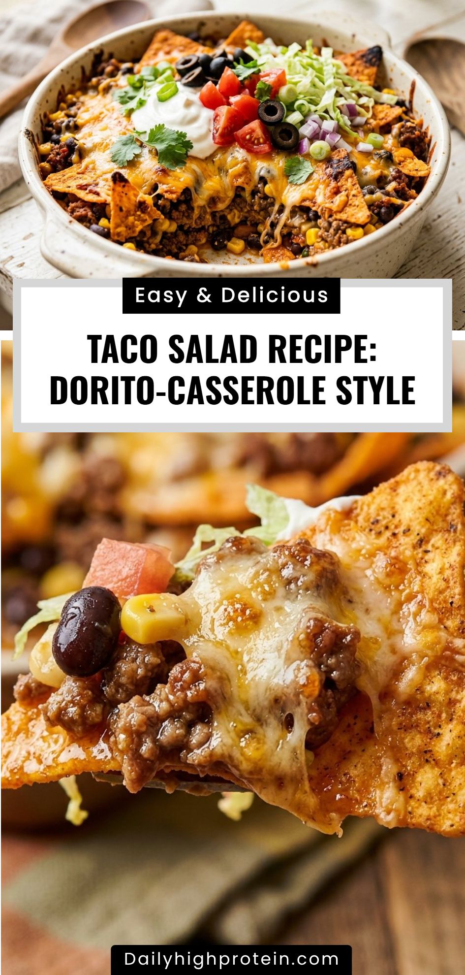 Taco Salad Recipe Dorito Casserole Style
