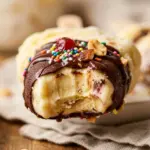 Banana Split Frozen Yogurt Pops, a delicious frozen treat recipe.
