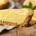 Delicious Frozen Lemonade Pie topped with whipped cream and lemon zest