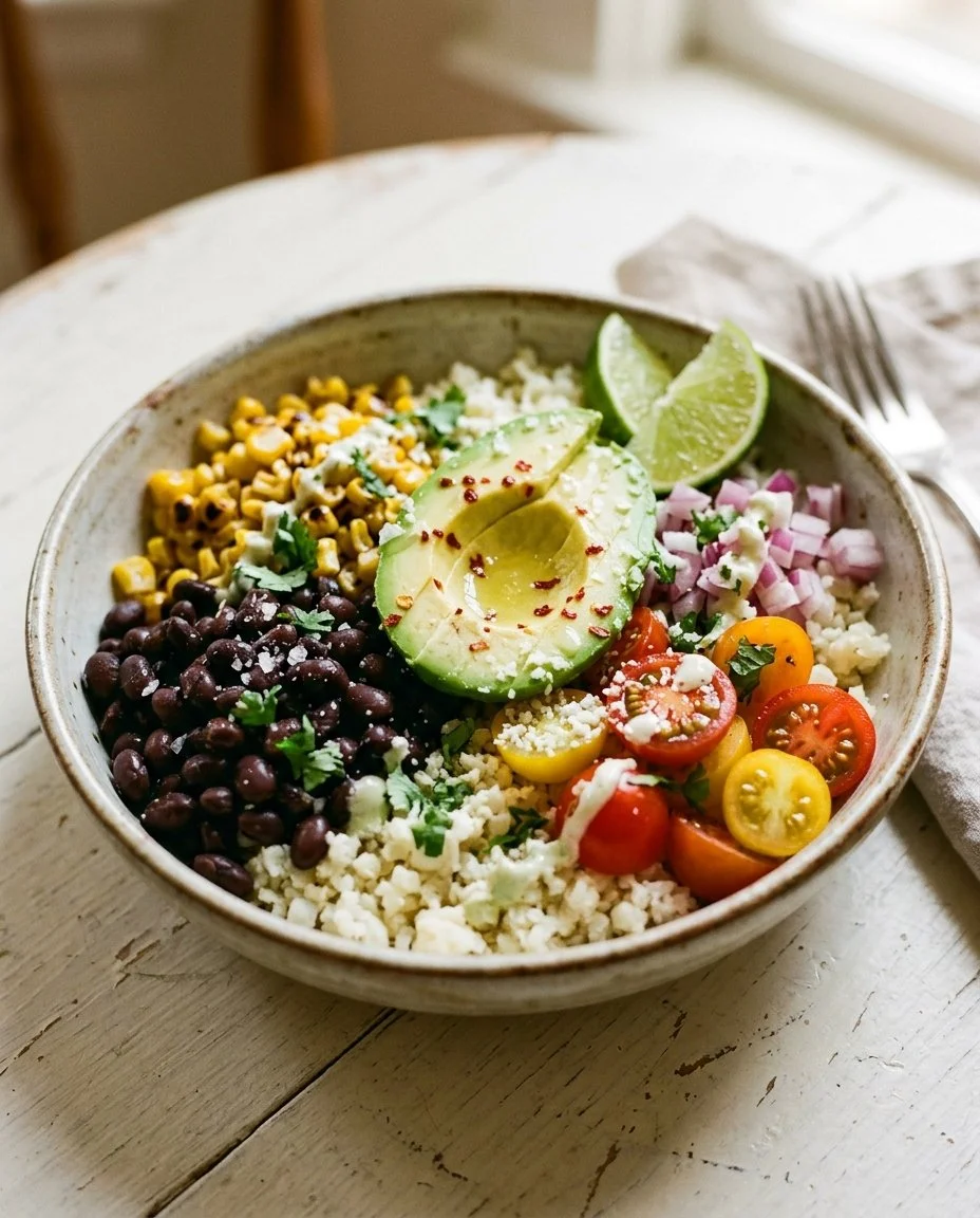 Healthy Cauliflower Rice Taco Bowl