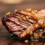 Delicious crockpot BBQ pulled pork served with coleslaw