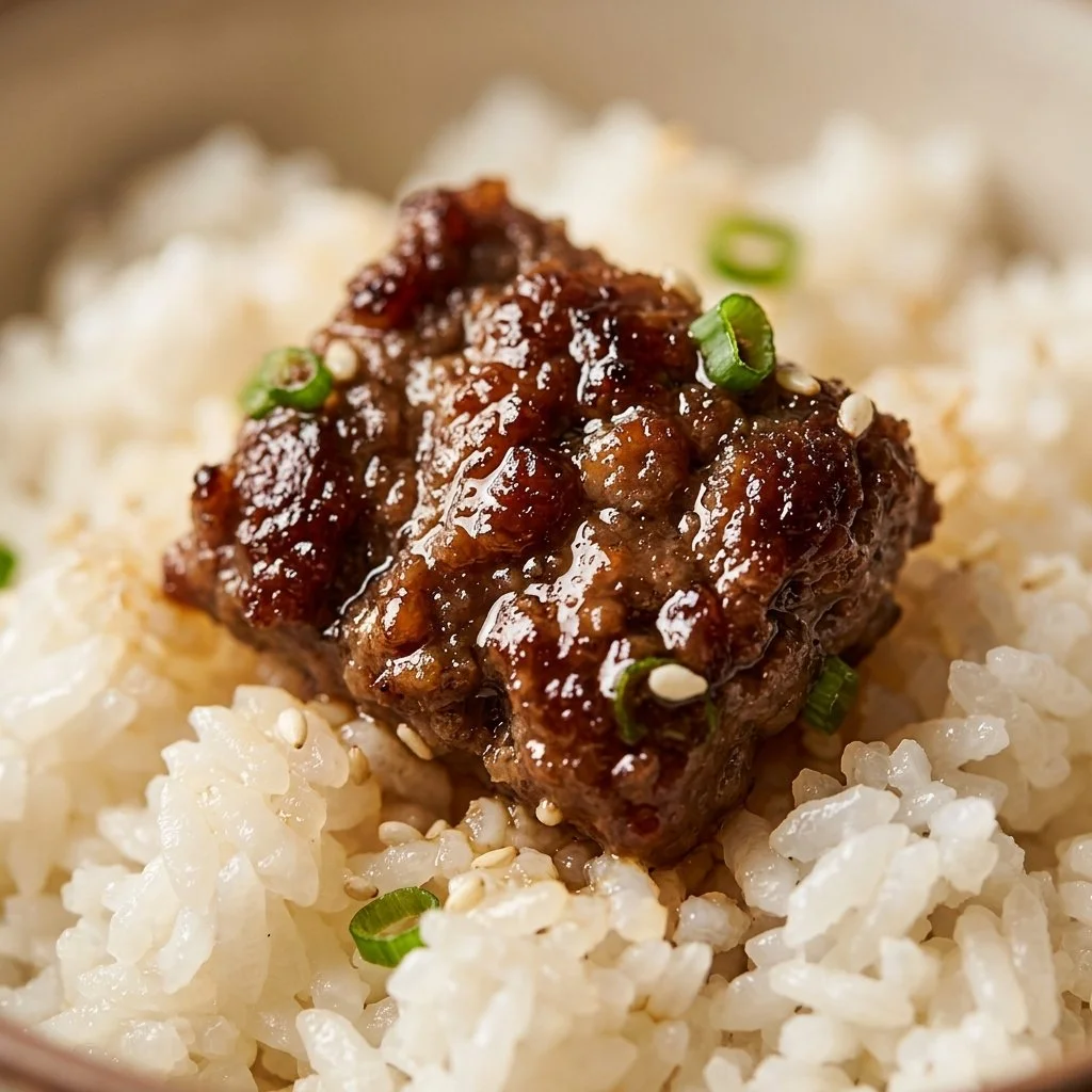Delicious Beef Bulgogi Taco Bowl garnished with fresh vegetables and herbs.