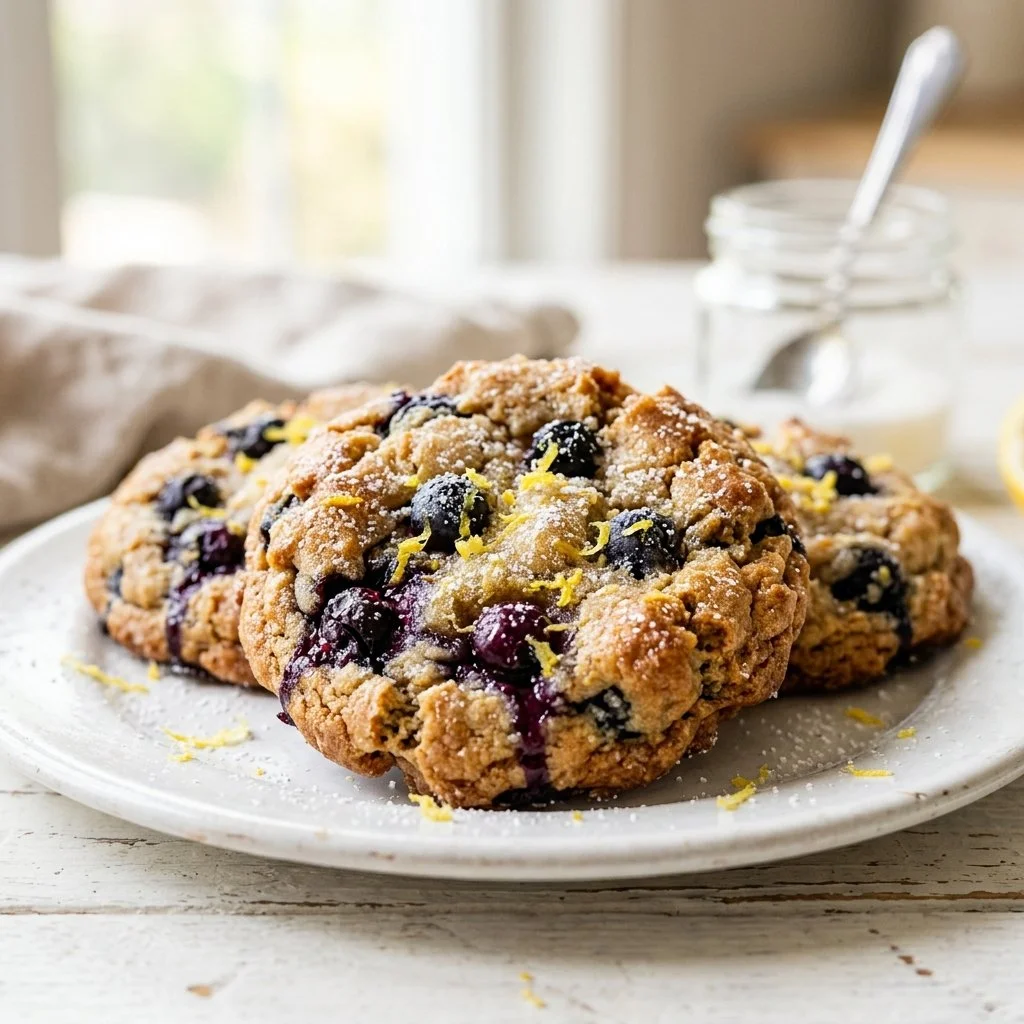 Lemon Blueberry Cookies No-Chill Recipe