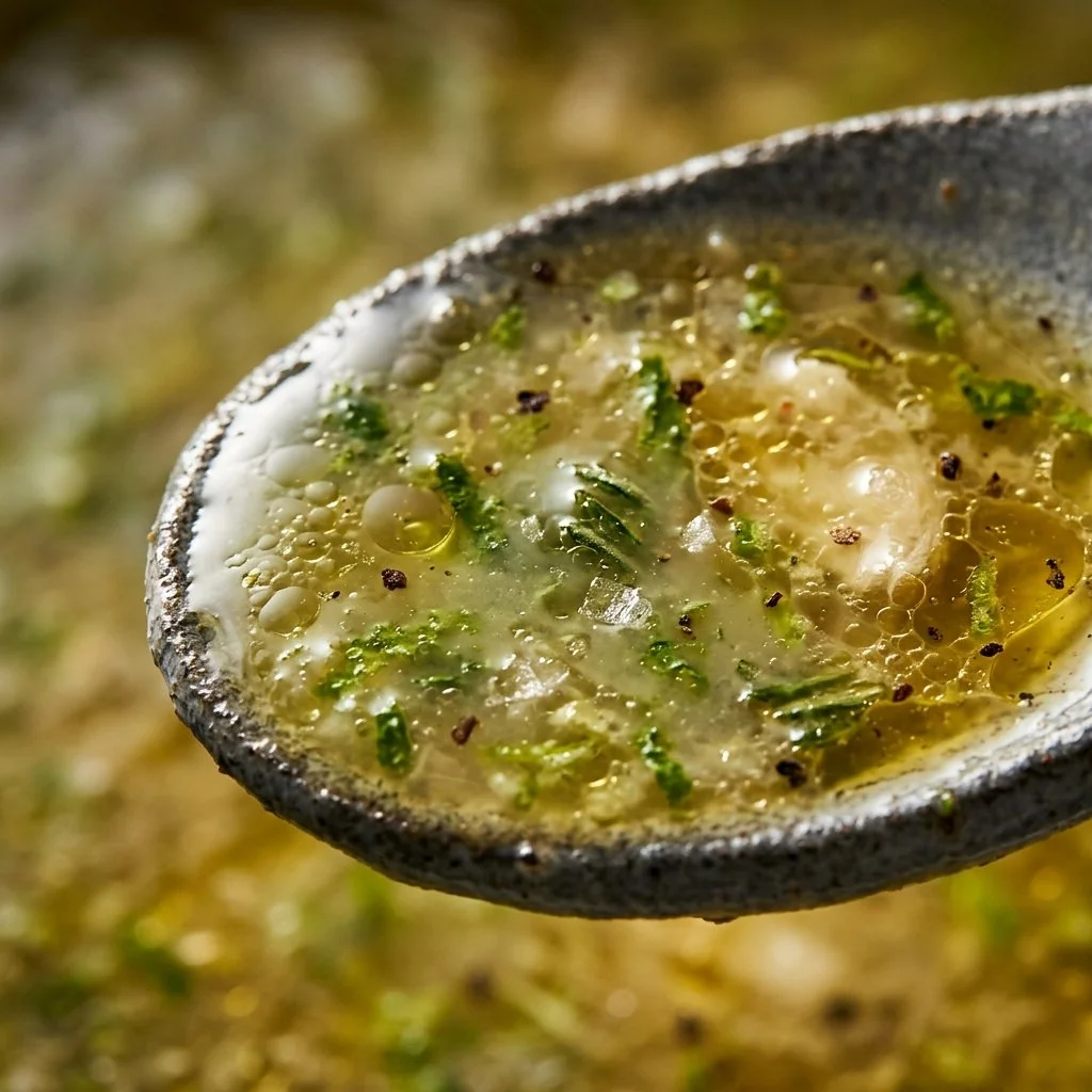 Homemade lime vinaigrette dressing in a glass jar with ingredients