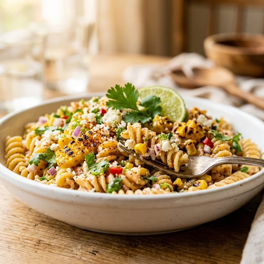 Mexican Street Corn Pasta Salad Recipe