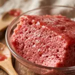Protein-packed fluffy gelatin dessert served in a bowl with fresh berries