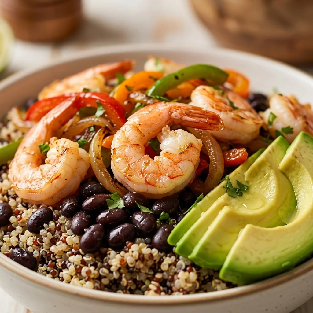Shrimp Fajita-Style Taco Bowl
