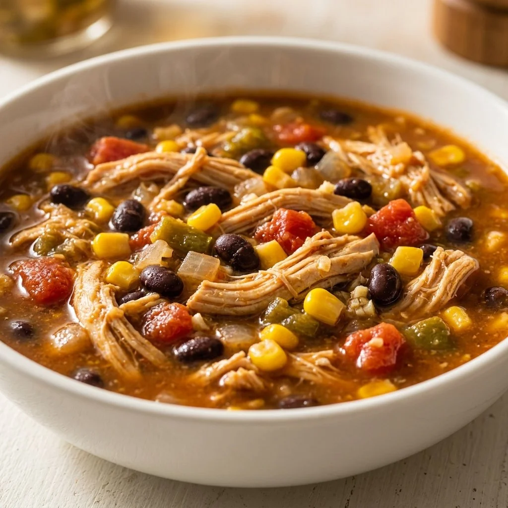 Slow Cooker Chicken Tortilla Soup