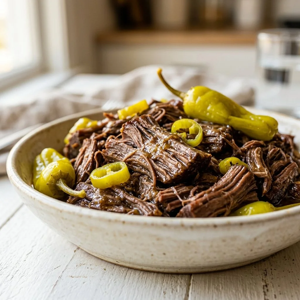 Slow Cooker Mississippi Pot Roast
