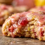 Delicious homemade strawberry lemonade cookies on a plate