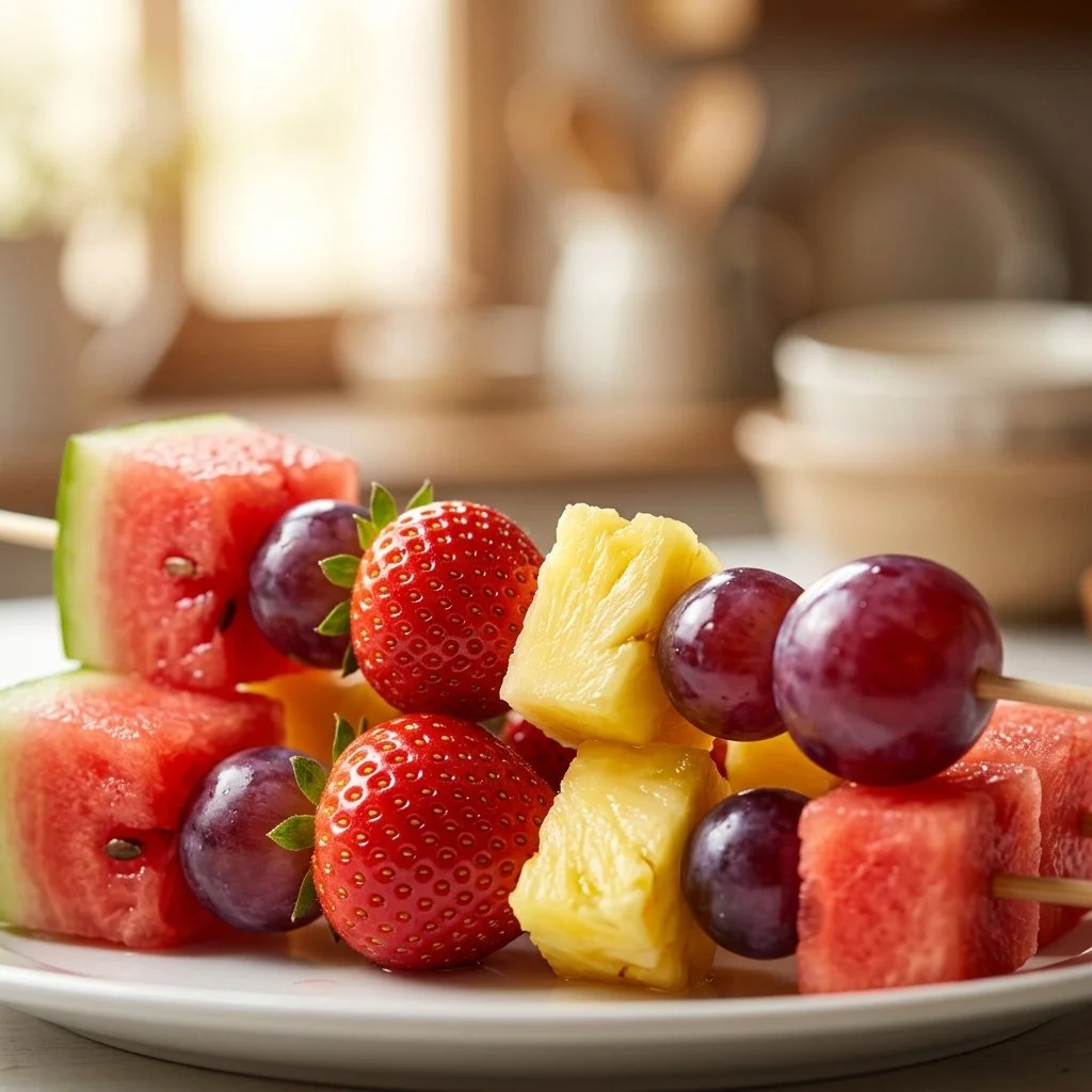 Watermelon Shapes for Fruit Kabobs