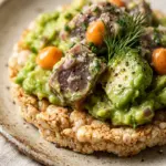 Avocado Tuna Salad Rice Cakes