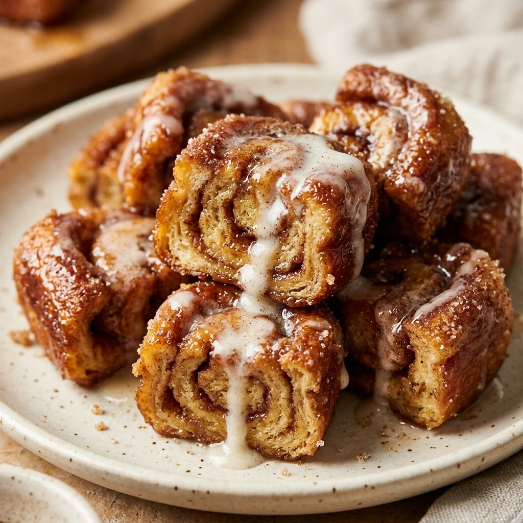 Cinnamon Roll French Toast Bites