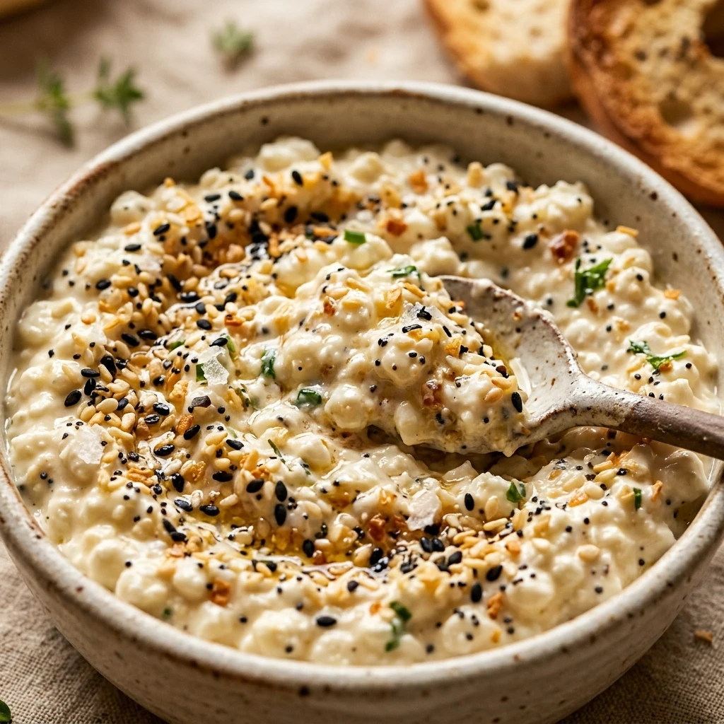 Cottage Cheese Everything Bagel Dip