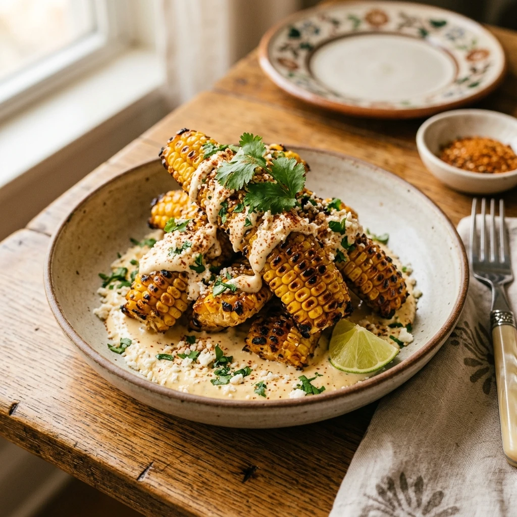 Crispy Corn Ribs Elote Style