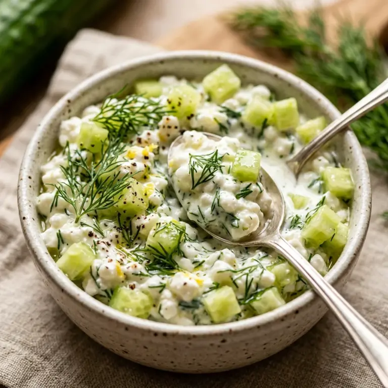 Cucumber Cottage Cheese Dill Dip