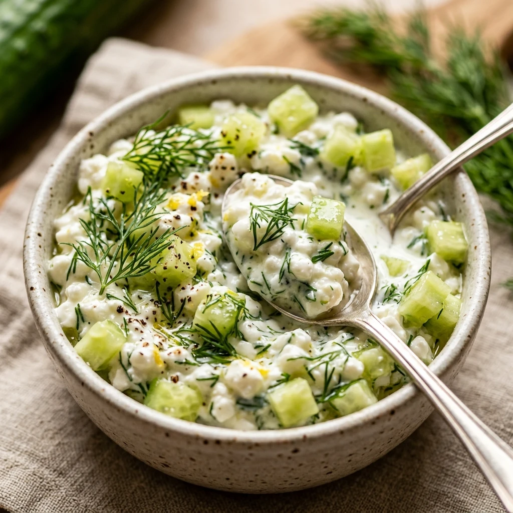 Cucumber Cottage Cheese Dill Dip