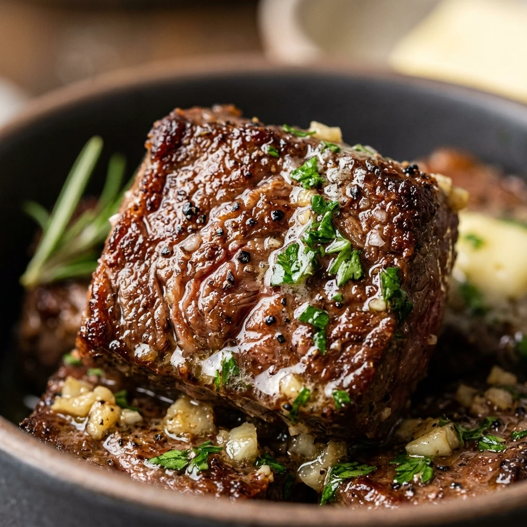 Garlic Butter Steak Bites Appetizer