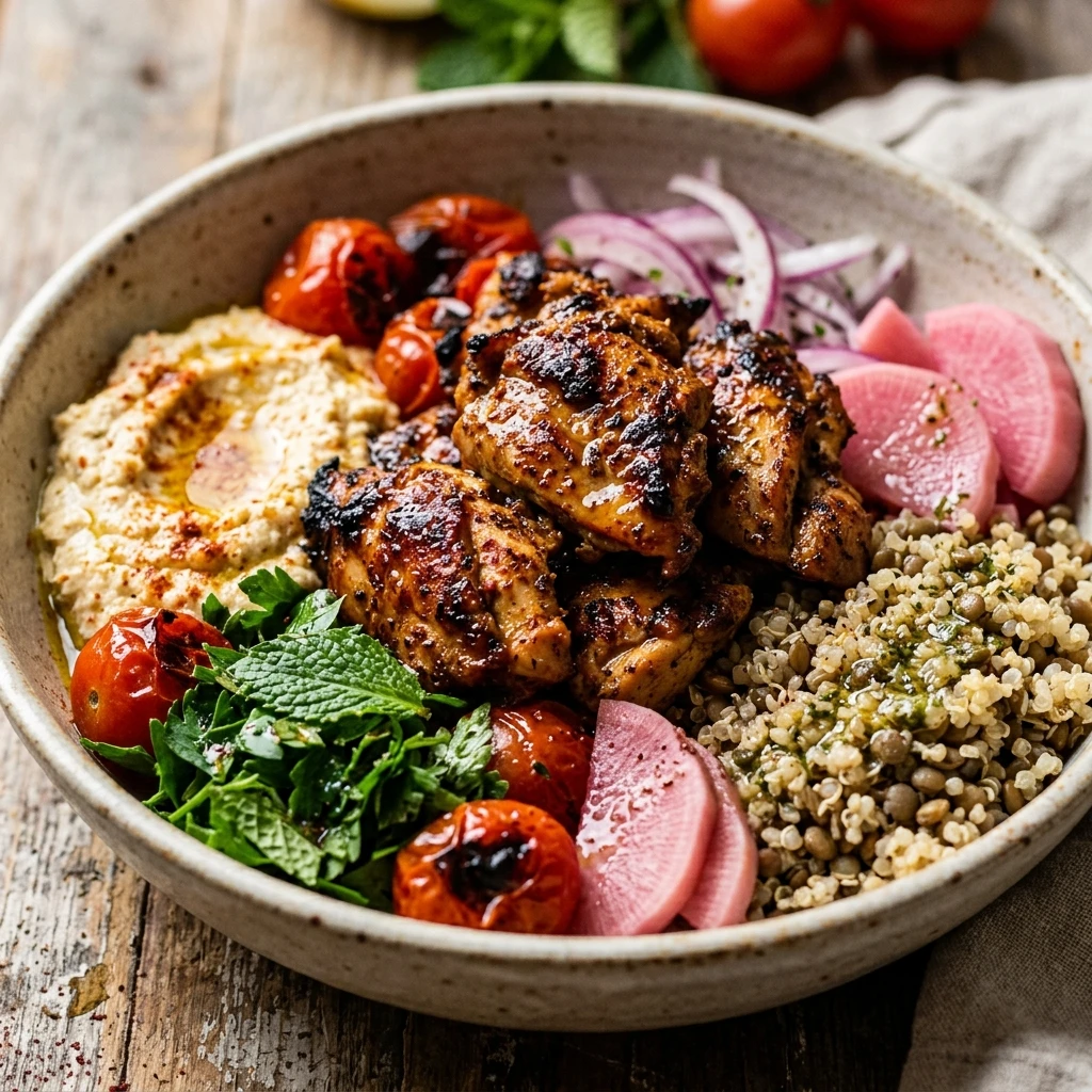 High Protein Chicken Shawarma Bowl