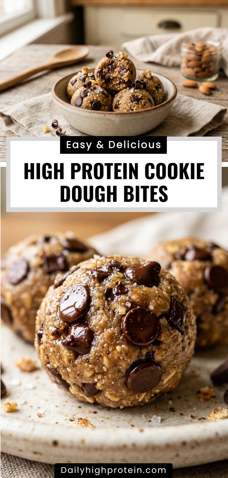 High Protein Cookie Dough Bites