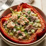 High Protein Tuna Stuffed Peppers