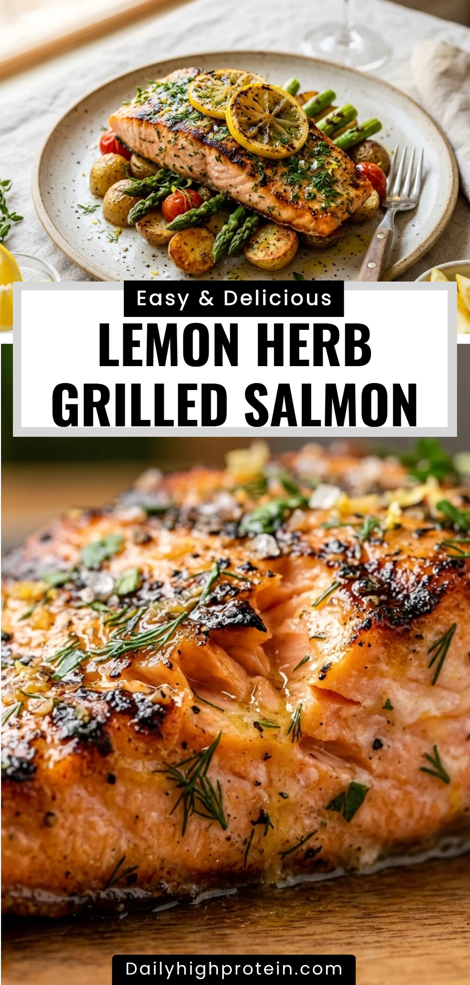 Lemon Herb Grilled Salmon