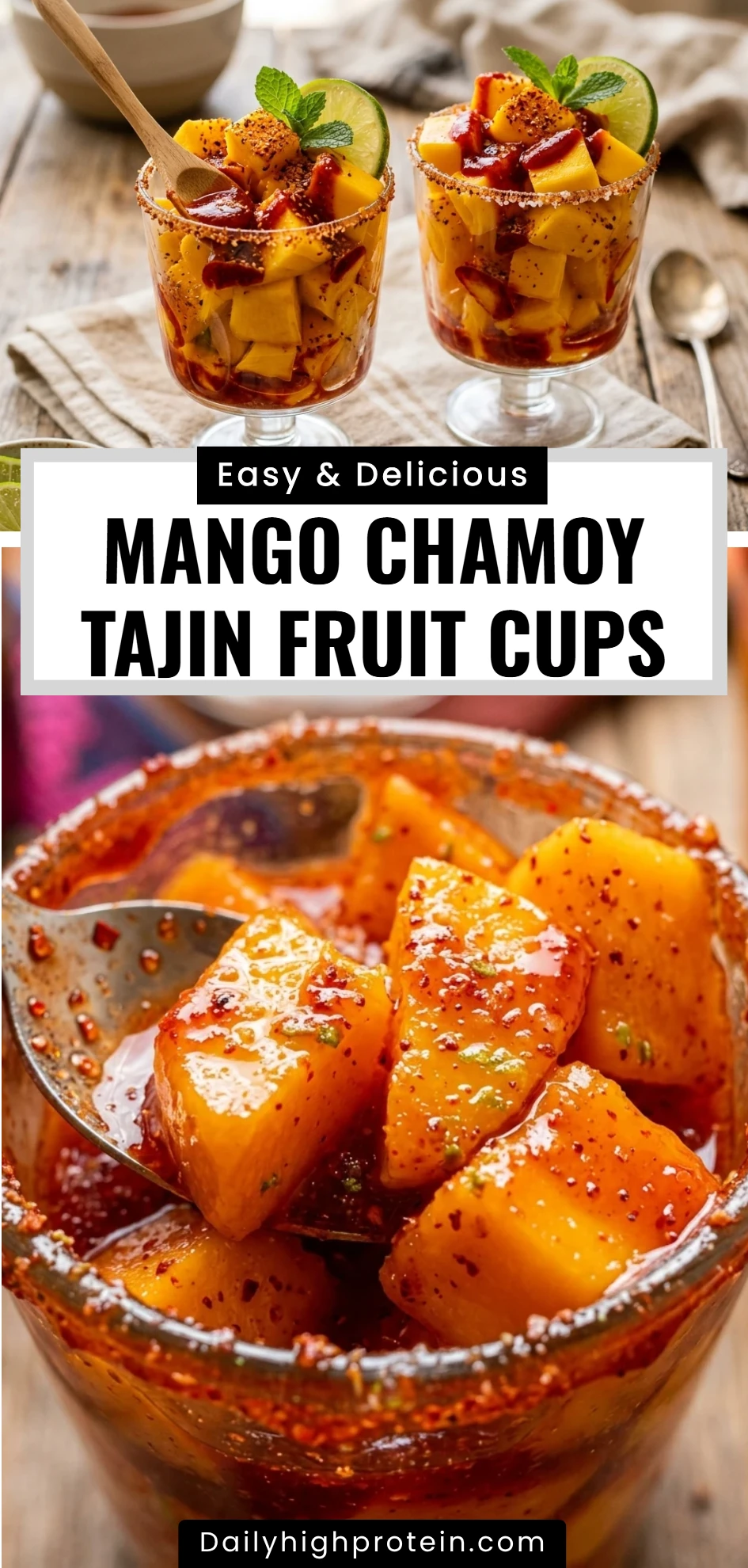 Mango Chamoy Tajin Fruit Cups