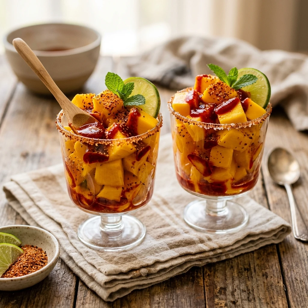 Mango Chamoy Tajin Fruit Cups