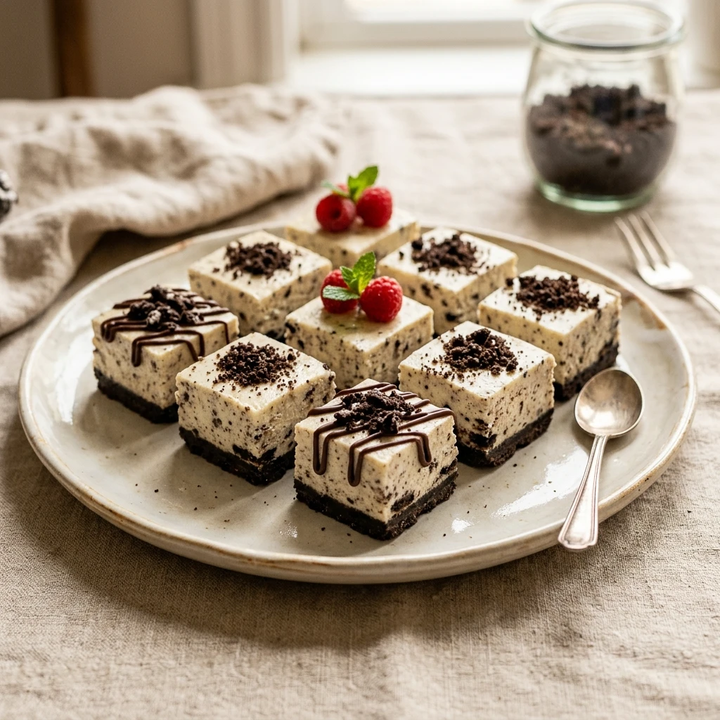 No-Bake Oreo Cheesecake Bites