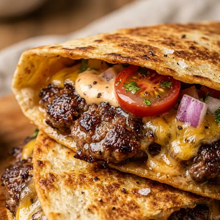 Smash Taco Burger Quesadilla