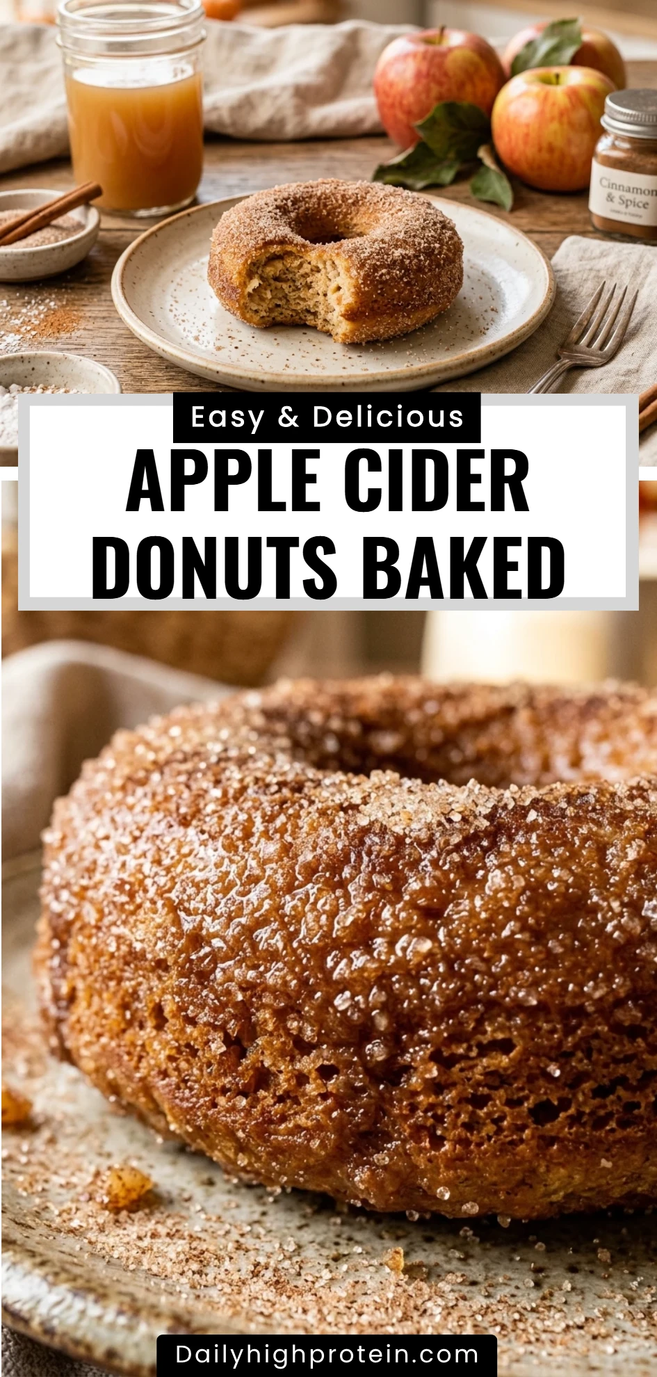 Apple Cider Donuts Baked
