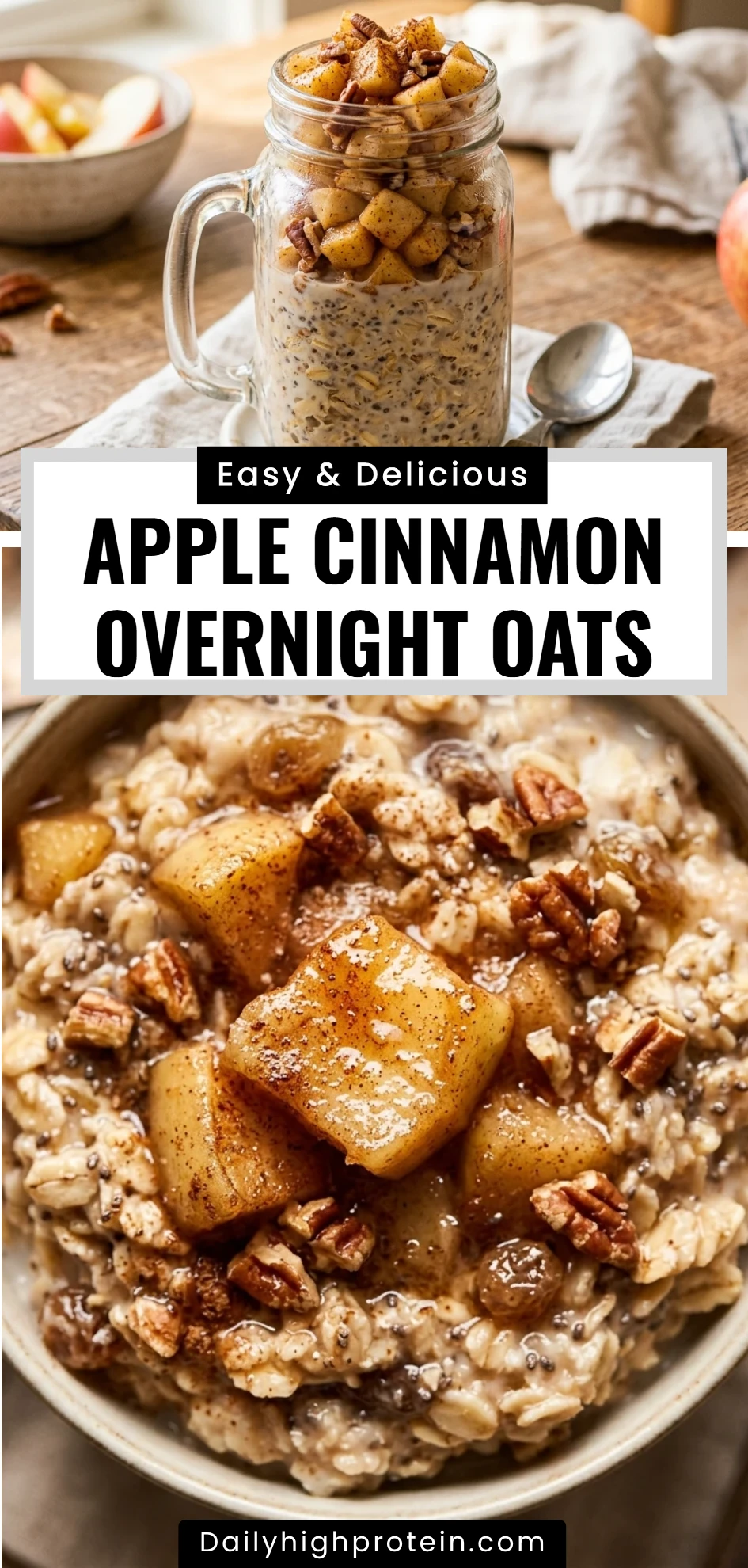 Apple Cinnamon Overnight Oats
