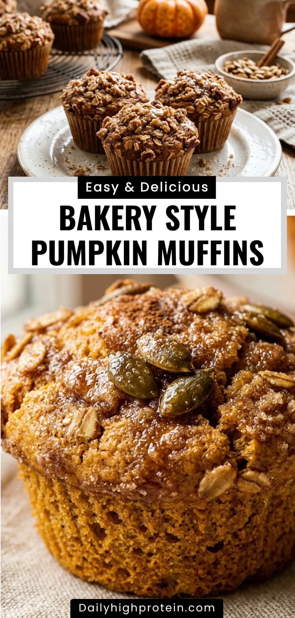 Bakery Style Pumpkin Muffins