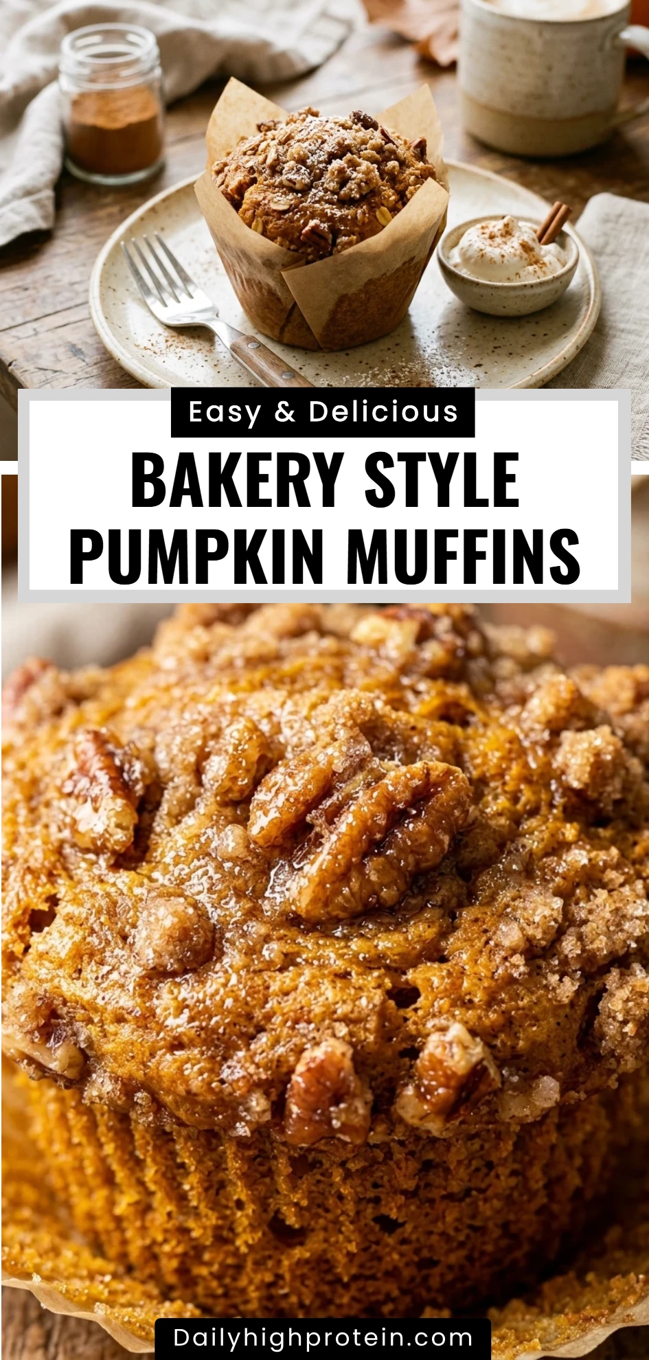 Bakery Style Pumpkin Muffins