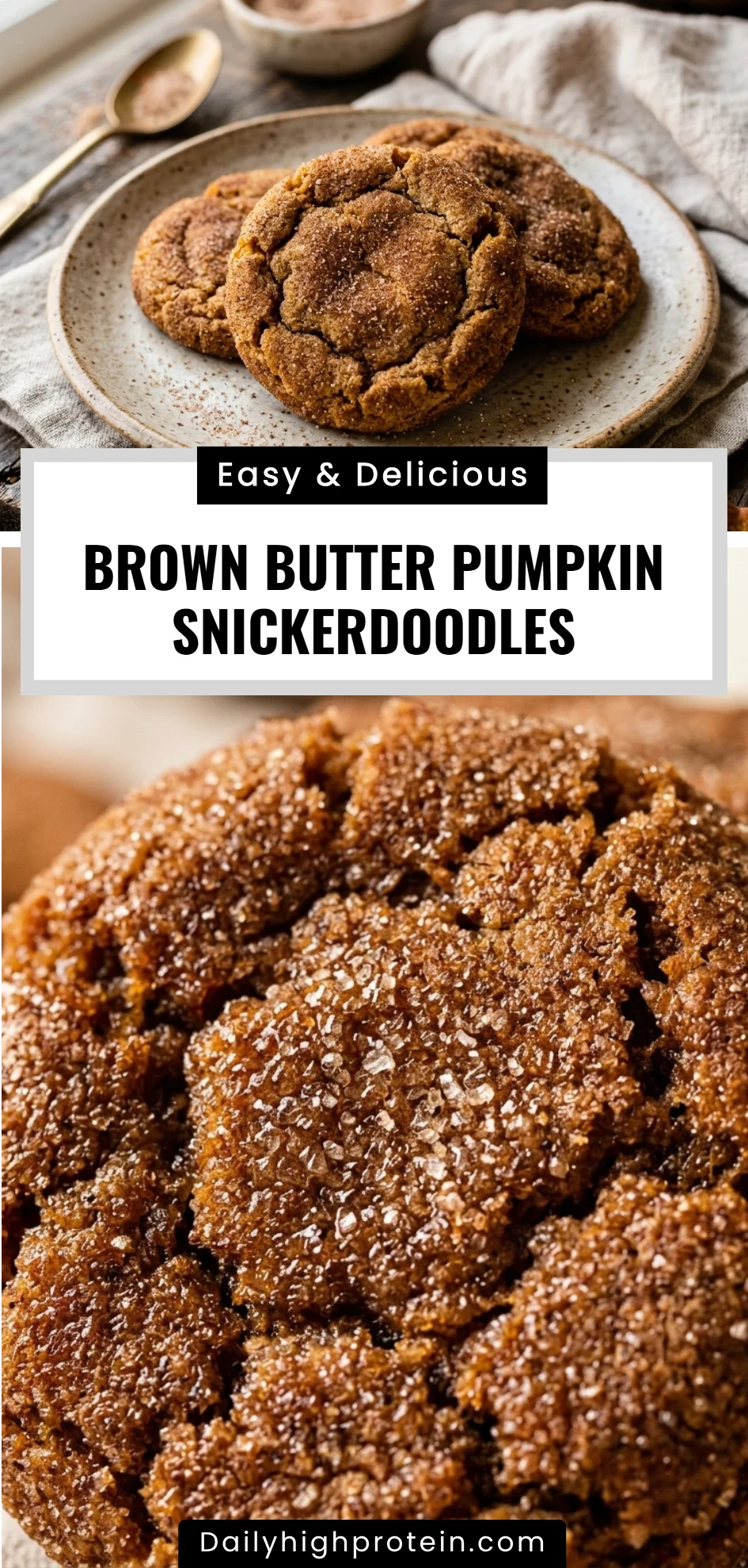Brown Butter Pumpkin Snickerdoodles