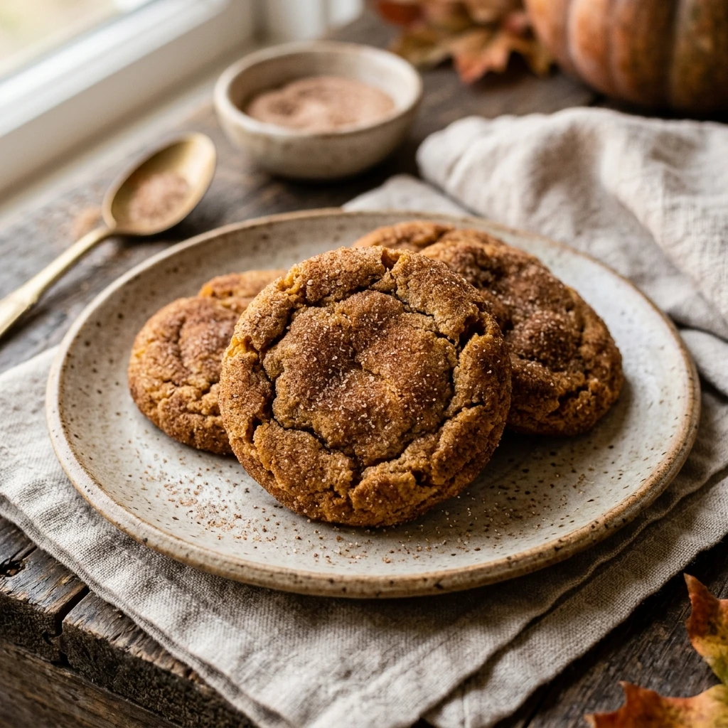 Brown Butter Pumpkin Snickerdoodles