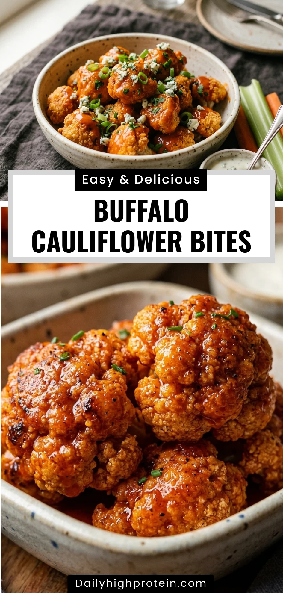 Buffalo Cauliflower Bites